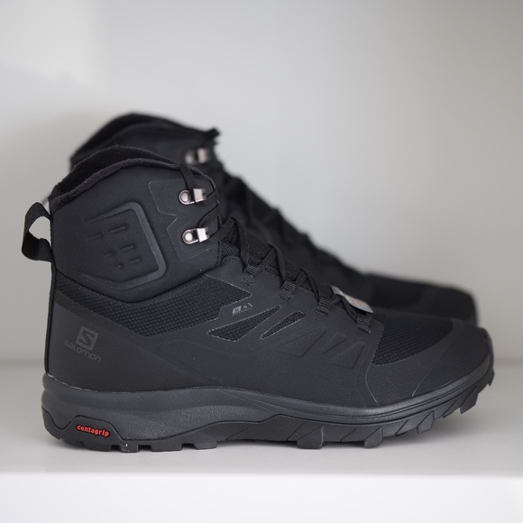 Salomon OUTblast TS CSWP Snow Boots Men US 11.5 / EU 46 Black 409223
